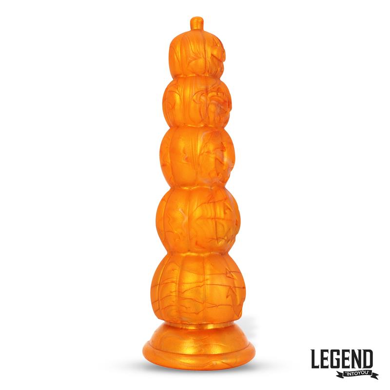 Dildo su siurbtuku ir moliūgo dizainu