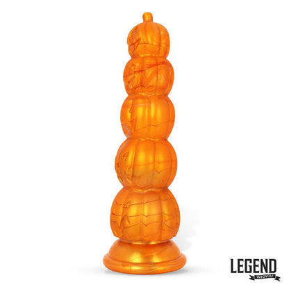 Dildo su siurbtuku ir moliūgo dizainu