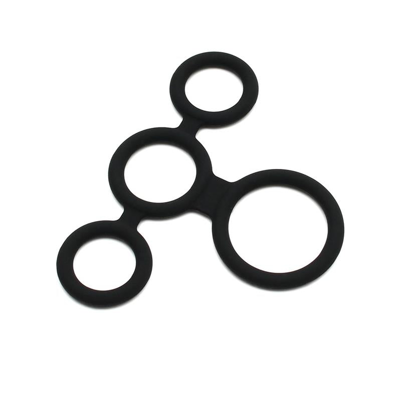 Erekcijos žiedų rinkinys su ergonomišku dizainu