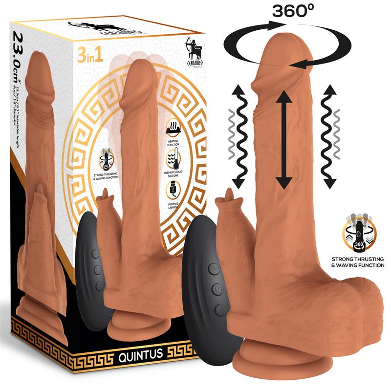Dildo su šildymo ir bangavimo funkcija