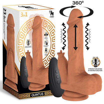 Dildo su šildymo ir bangavimo funkcija