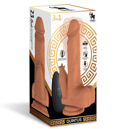 Dildo su šildymo ir bangavimo funkcija