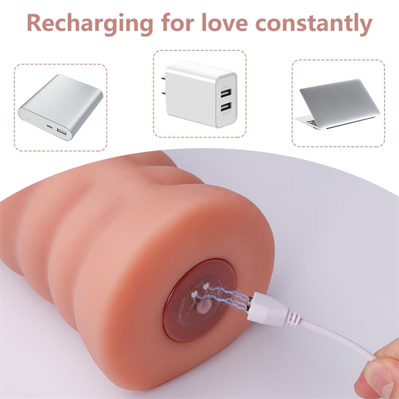 Masturbatorius su 7 vibracijos režimais ir tekstūra