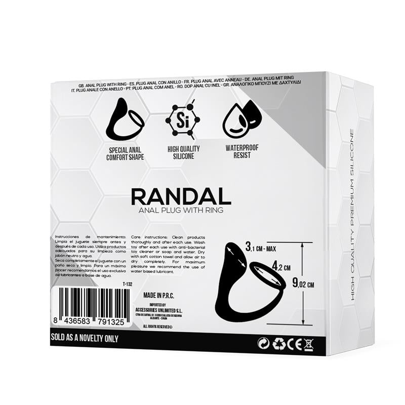 Analinis kištukas su varpos žiedu, silikoninis