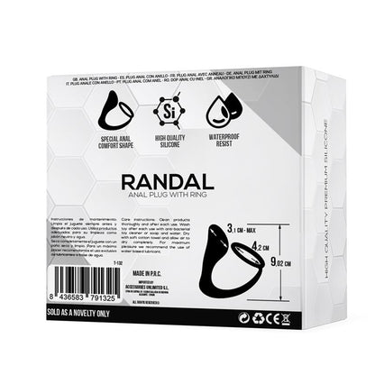 Analinis kištukas su varpos žiedu, silikoninis
