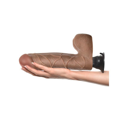Vibruojantis dildo su stipriu siurbtuku
