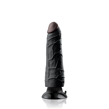 Vibruojantis dildo su siurbtuku ir natūraliu pojūčiu