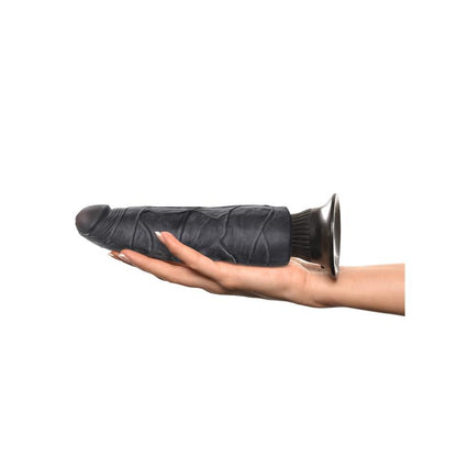 Vibruojantis dildo su siurbtuku ir natūraliu pojūčiu