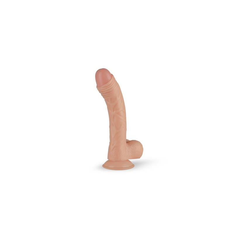 Lankstus dildo su siurbtuku ir natūraliu pojūčiu