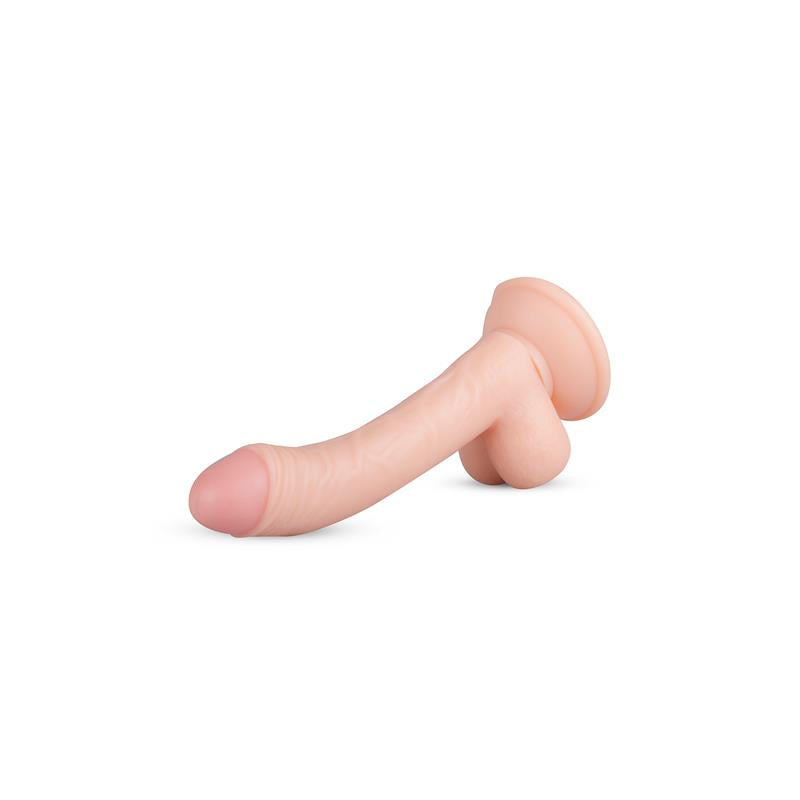 Lankstus dildo su siurbtuku ir natūraliu pojūčiu