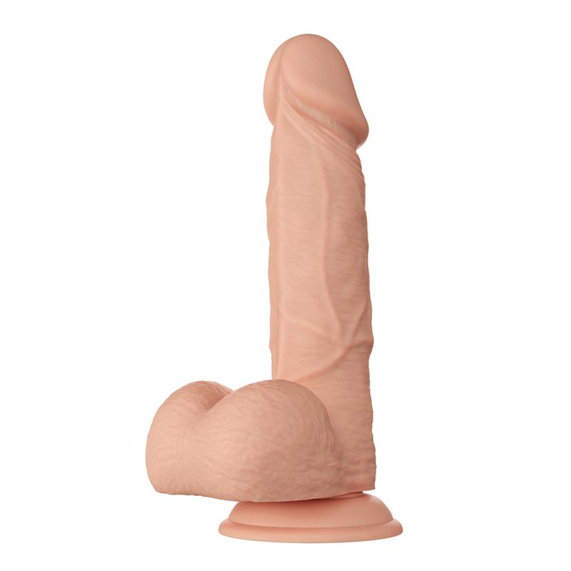 Didelis dildo su siurbtuku ir realistišku dizainu
