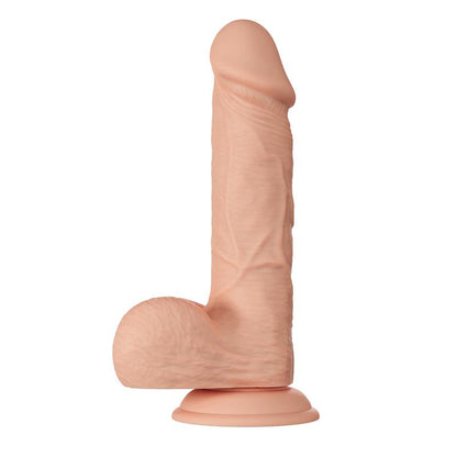 Didelis dildo su siurbtuku ir realistišku dizainu