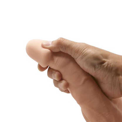 Didelis dildo su siurbtuku ir realistišku dizainu