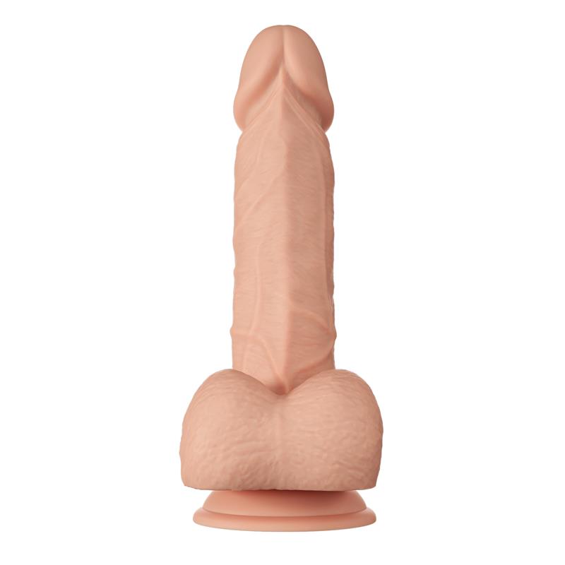 Didelis dildo su siurbtuku ir realistišku dizainu