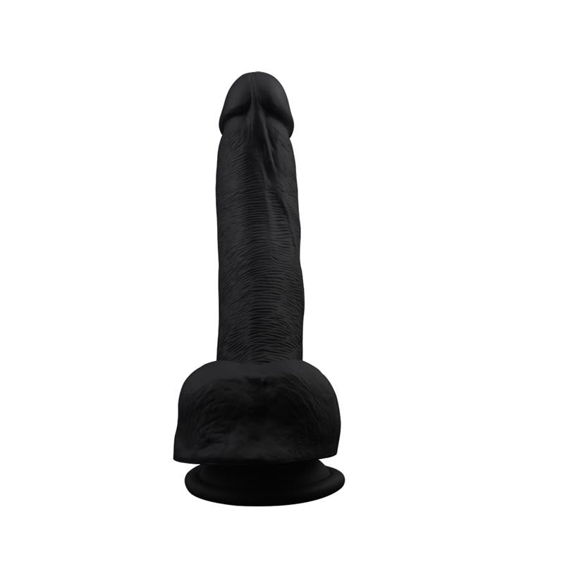 Lenktas dildo su siurbtuku ir anatomiška forma