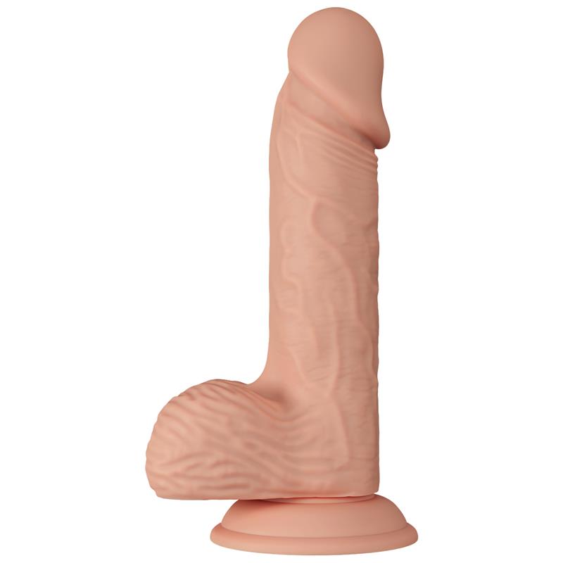 Didelis dildo su siurbtuku ir realistišku dizainu
