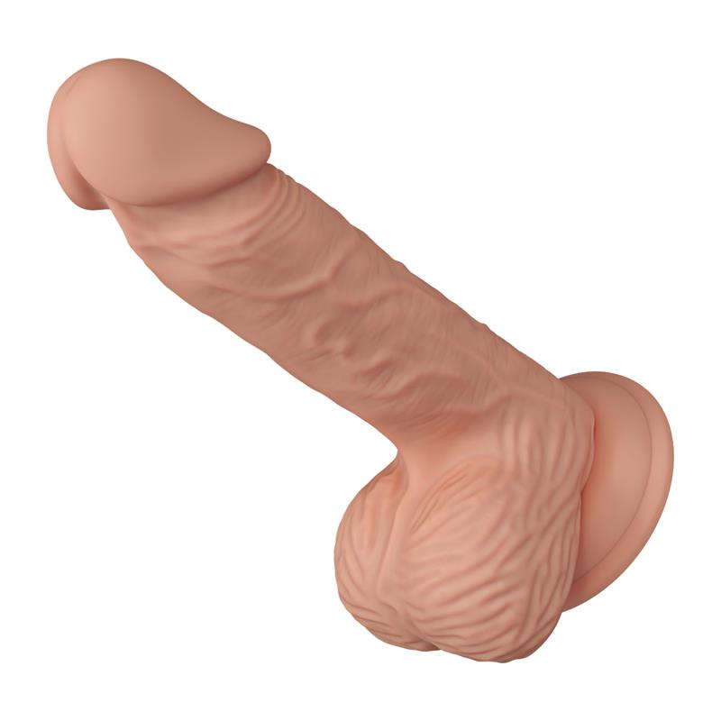 Didelis dildo su siurbtuku ir realistišku dizainu