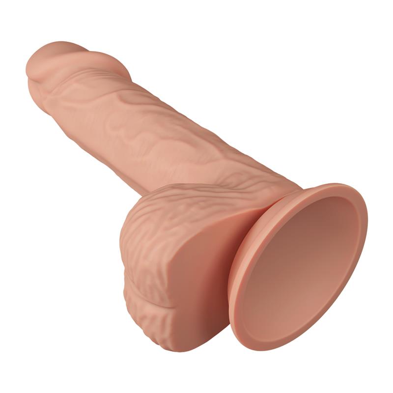 Didelis dildo su siurbtuku ir realistišku dizainu