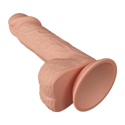 Didelis dildo su siurbtuku ir realistišku dizainu