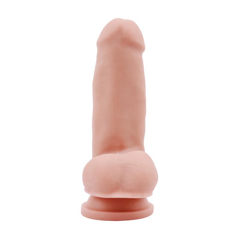 Realistiškas dildo su siurbtuku ir antibakteriniu apdorojimu