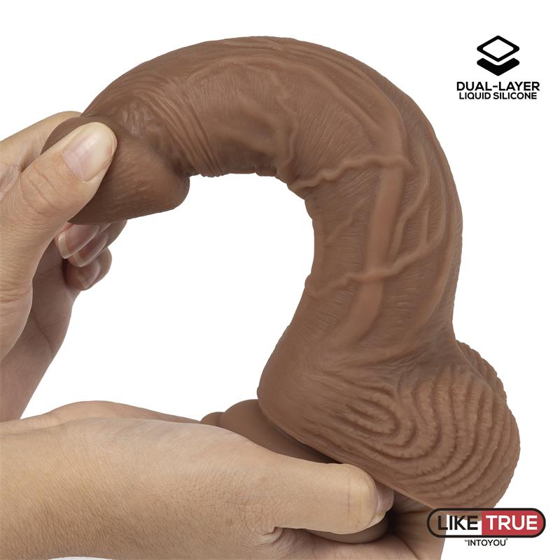 Hiperrealistinis dildo su siurbtuku