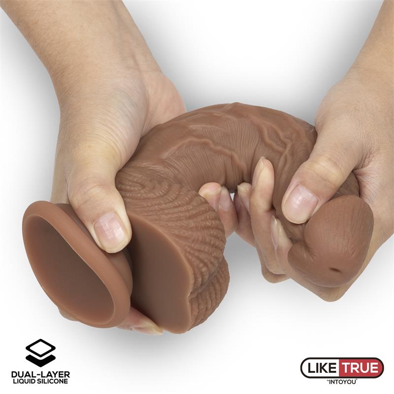 Hiperrealistinis dildo su siurbtuku