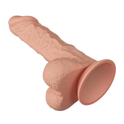Didelis dildo su siurbtuku ir realistišku dizainu