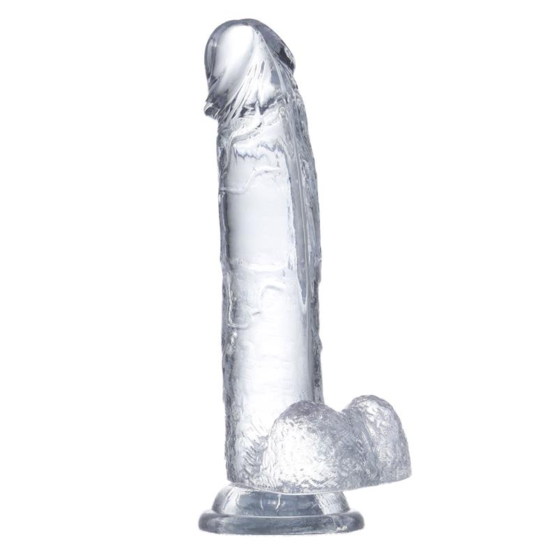 Tikroviškas dildo su siurbtuku ir lankstumu
