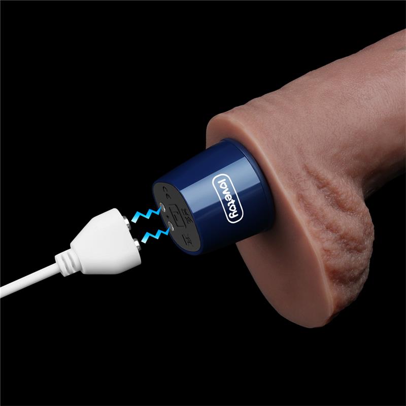 Silikoninis vibratorius su 10 vibracijos režimų
