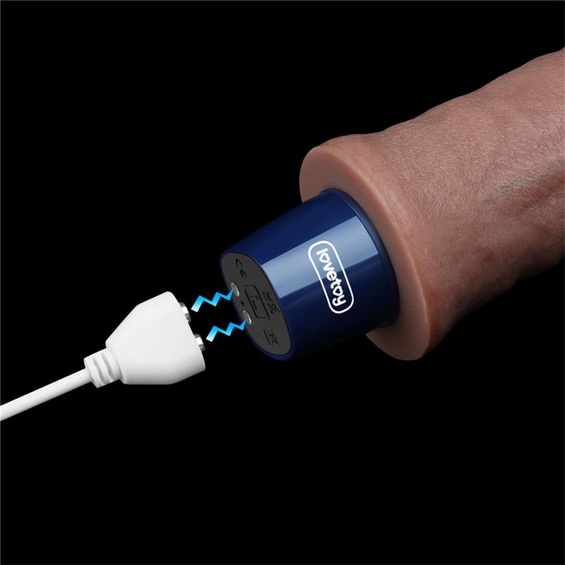Silikoninis vibratorius su 10 vibracijos režimų