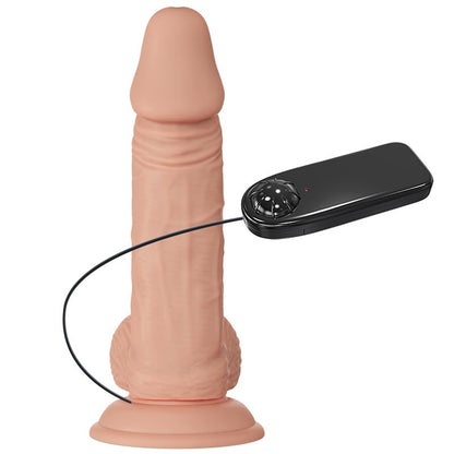 Didelis dildo su siurbtuku ir vibracija