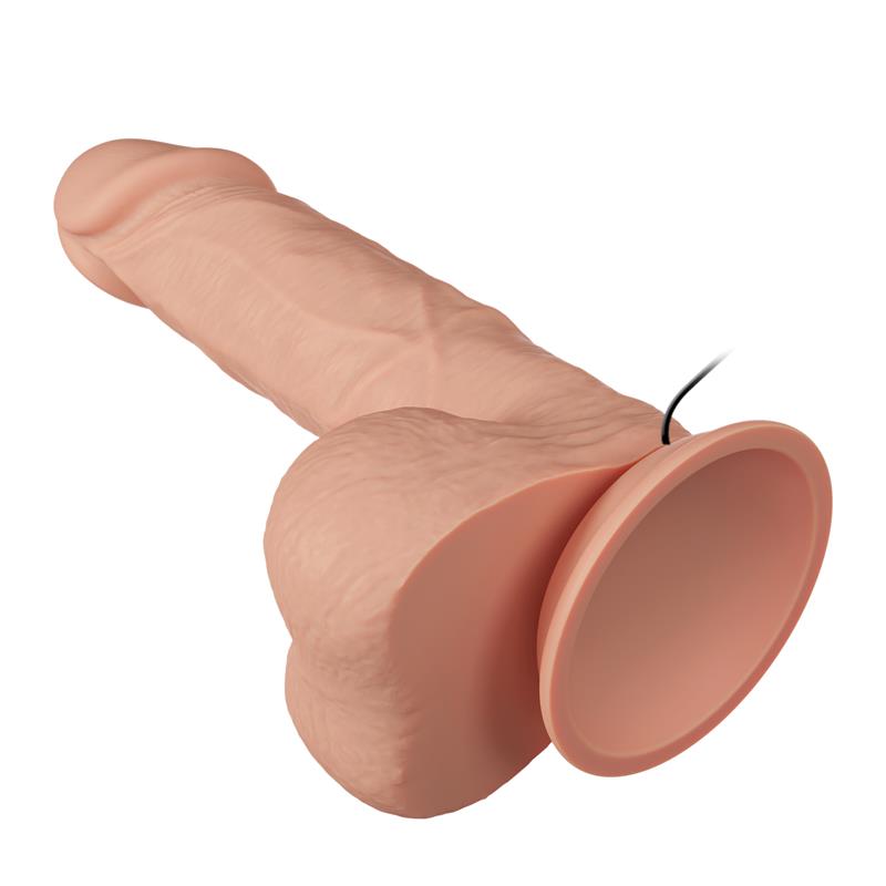 Vibracinis dildo su siurbtuku ir nuotoliniu valdymu