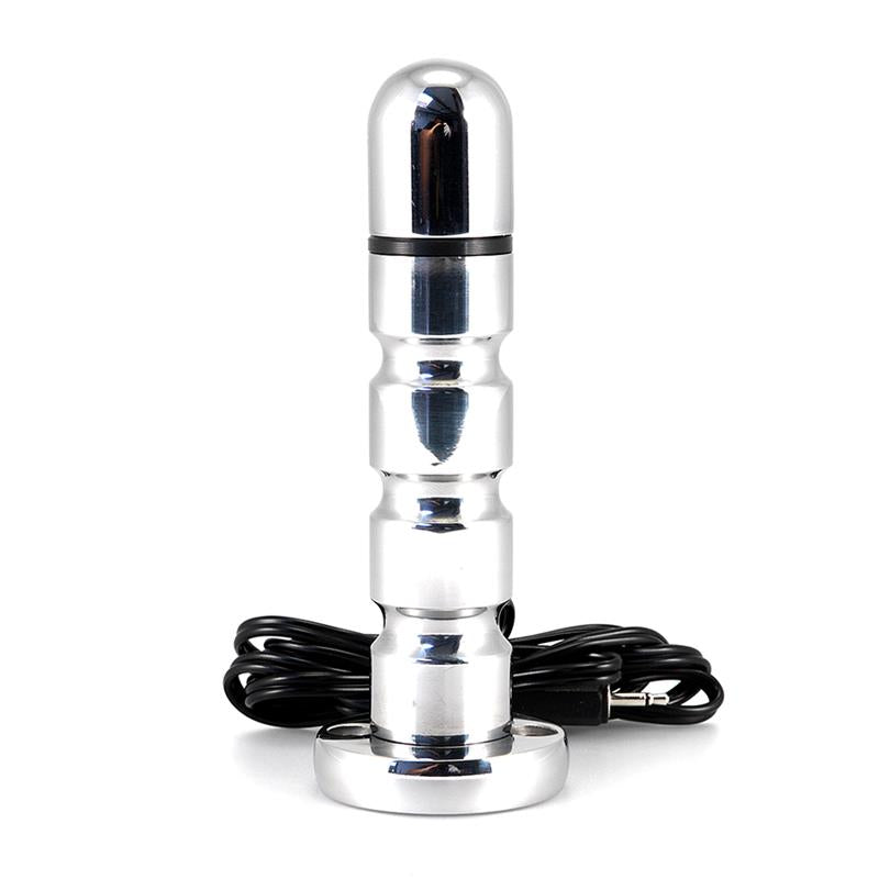 Elektrostimuliacijos dildo su aliuminio konstrukcija