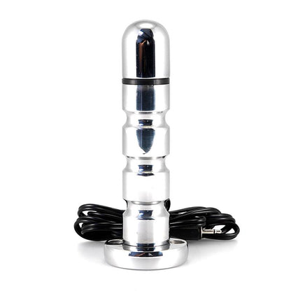 Elektrostimuliacijos dildo su aliuminio konstrukcija
