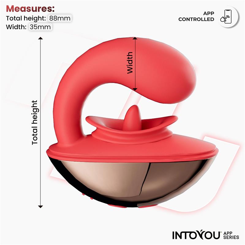 Dvigubo stimuliatoriaus vibratorius su 10 režimų