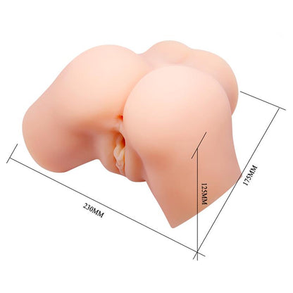 Realistiškas torso masturbatorius su vibracija