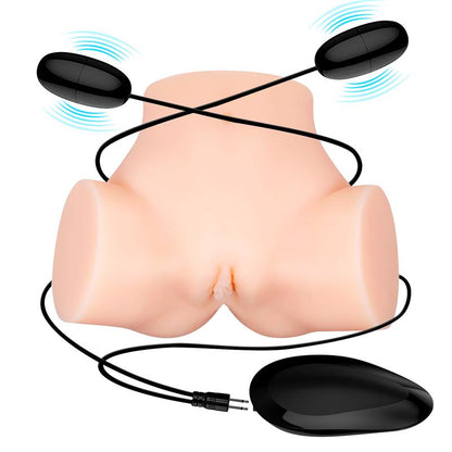 Realistiškas torso masturbatorius su vibracija