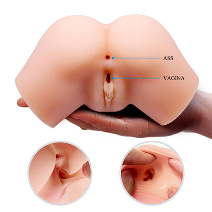 Realistiškas torso masturbatorius su vibracija