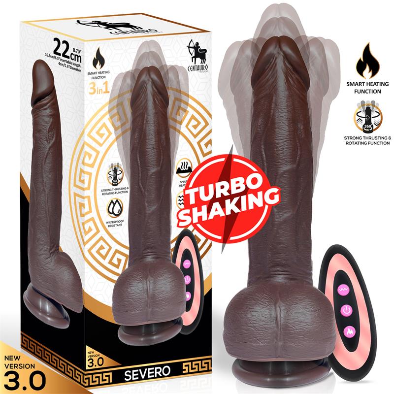 Realistiškas dildo su Turbo Shaking funkcija