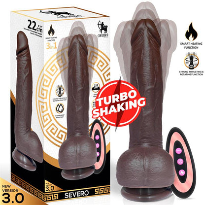 Realistiškas dildo su Turbo Shaking funkcija