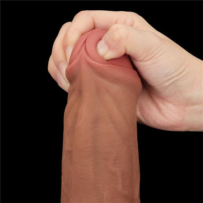 Dvisluoksnis dildo su natūraliu pojūčiu