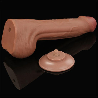 Dvisluoksnis dildo su natūraliu pojūčiu