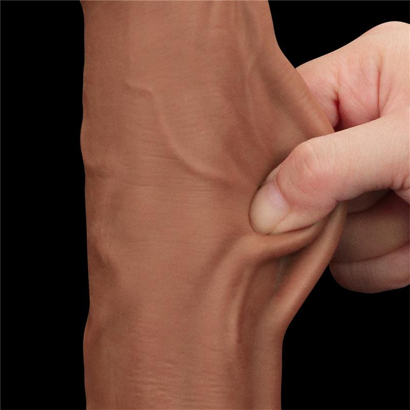 Dvisluoksnis dildo su natūraliu pojūčiu