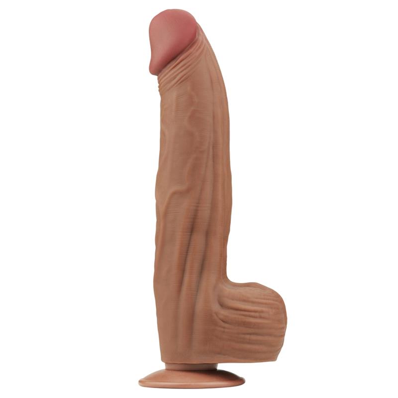 Dvisluoksnis dildo su natūraliu pojūčiu
