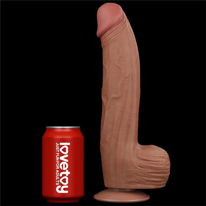 Dvisluoksnis dildo su natūraliu pojūčiu