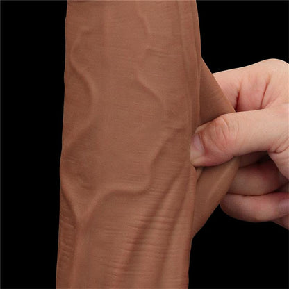 Dvisluoksnis dildo su natūraliu pojūčiu