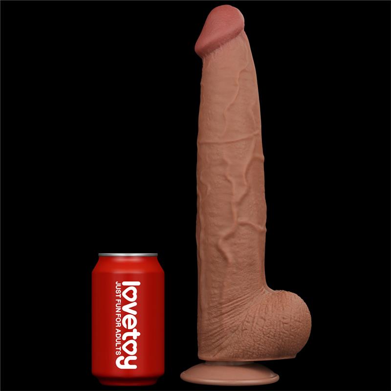 Realistinis dildo su lankstia konstrukcija