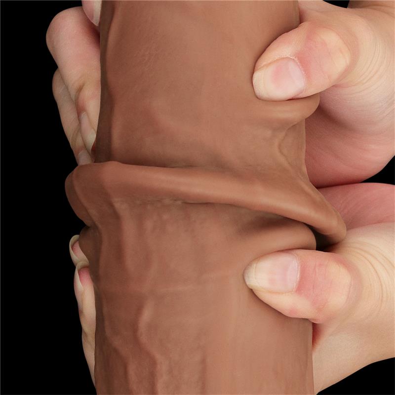 Realistinis dildo su lankstia konstrukcija