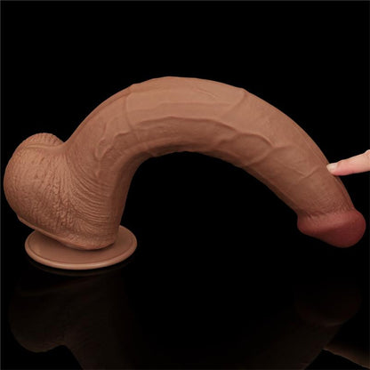 Realistinis dildo su lankstia konstrukcija