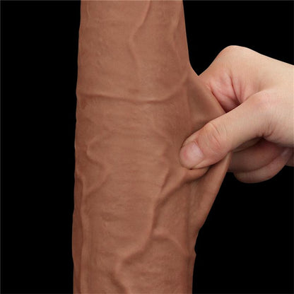Realistinis dildo su lankstia konstrukcija